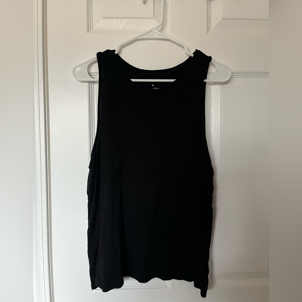 Black A New Day Tank Top